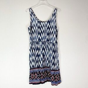 New 5th & Love Dress Womens XL Mini Boho Indie Ikat Casual Lightweight Summer